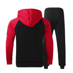 Casual Hoodies +Drawstring Pants 2 Piece Set Male Streetwear - Sabreeonline