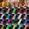 Rainbow Shiny Sparkle Hair Tinsel Kit Women Glitter Hair Extension Hair Bling Dazzles Girls Hippie Braiding Accessories - Sabreeonline