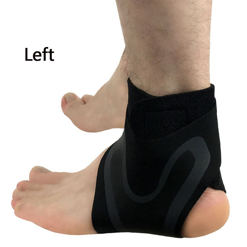 Sport Ankle Support Brace Elastic High Protect Guard Band Safety Running Basketball Fitness Foot Heel Wrap Bandage# - Sabreeonline