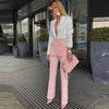 Splicing Color One Button Trousers Pants Formal Suits - Sabreeonline