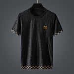 High end European alphabet embroidery T-shirt - Sabreeonline