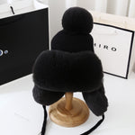 Thick Warm Earflap Wool Hat - Sabreeonline