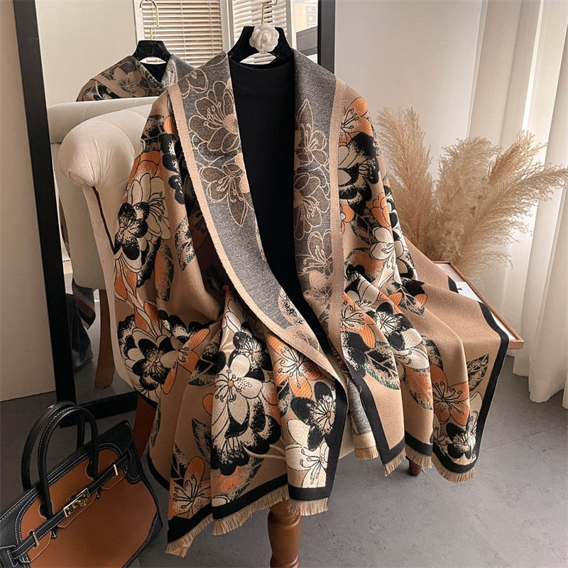 Luxury Winter Cashmere Fashion Warm Shawls - Sabreeonline
