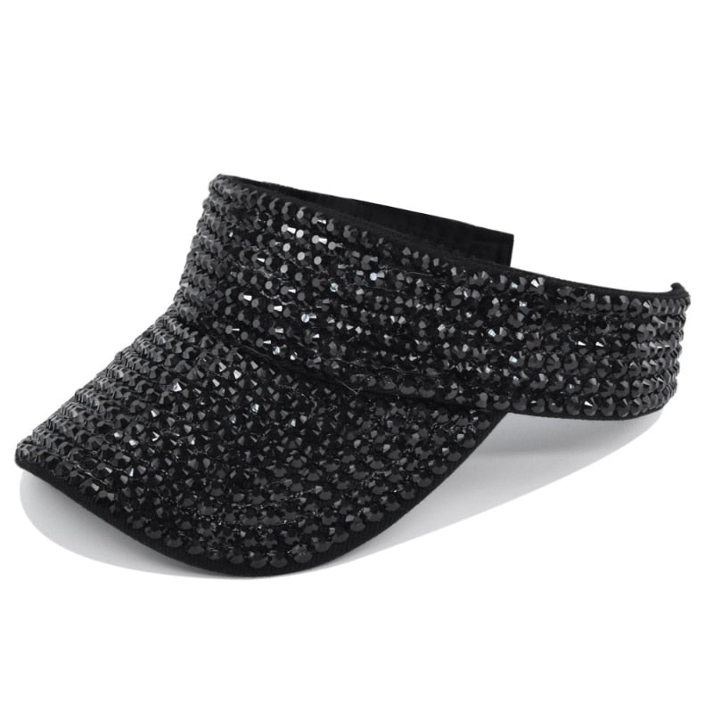 Empty Top Summer Rhinestone hat Diamond - Sabreeonline