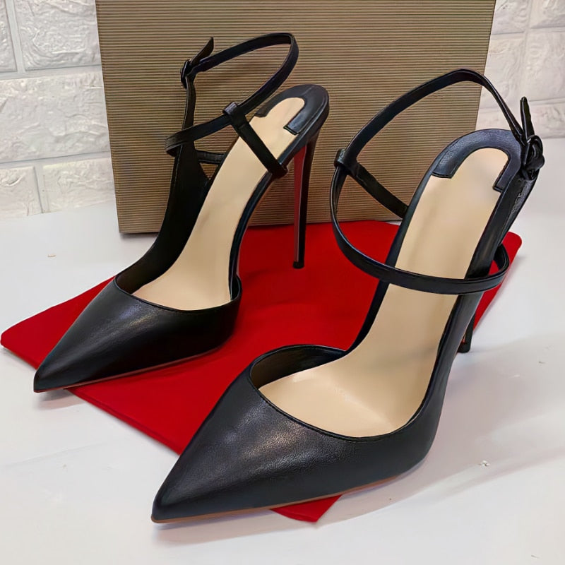 Lace Up Super High Heel Shoes Temperament - Sabreeonline
