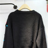 Rhinestone Sweater Long Sleeve High Waist - Sabreeonline