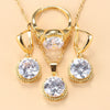 Sweet Princess Round Zircon 3 Piece Set - Sabreeonline