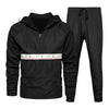 Men&#39;s Tracksuit 2022 Man Two Piece Set Sweatsuit Polyester Overalls Leisure Suit Hooded Sweatshirts And Hip Hop Harlan Pants - Sabreeonline
