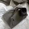 Sexy Nightclub Black Mink Fur Pointed Women Shoes - Sabreeonline