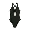 New Ring Linked Plunging One Piece Swimsuit