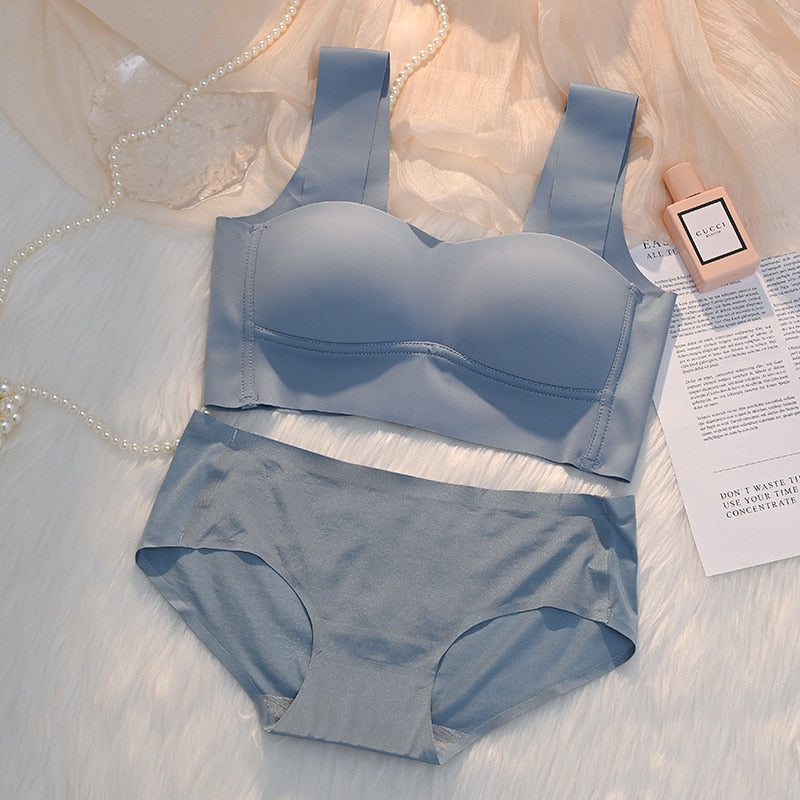 Push Up Ice Silk Ring Sexy Lingerie Suit - Sabreeonline