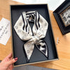 Luxury Brand Small Silk Scarf Women Headband Narrow Skinny Scarves Neck Belt Hair Bands Ribbons Scrunchies Female Accessories - Sabreeonline