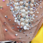 Sequins Off Shoulder Stage Clothing - Sabreeonline