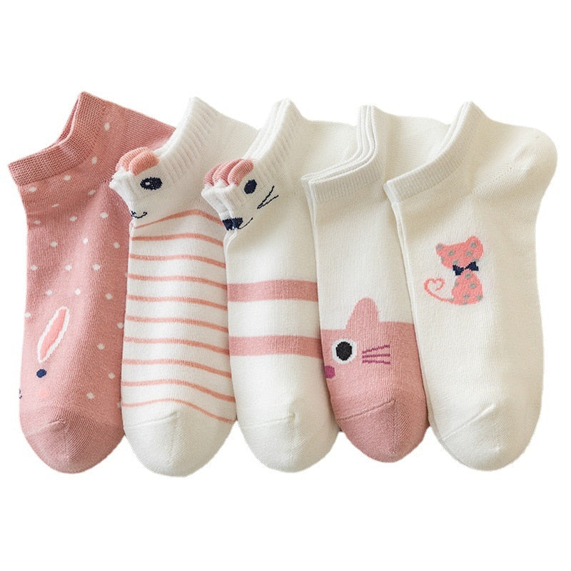 Cat Low Cut Short Socks - Sabreeonline