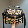 Rhinestone Leather Tote Shoulder Bag - Sabreeonline