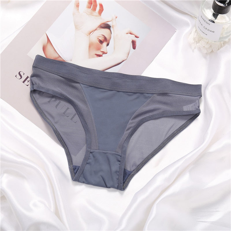 Hot Seamless Women Brief Perspective Underwear Women Panties Low Waist Breathable Female Underpants Girls Intimates Pantys M-2XL - Sabreeonline