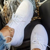 Women Mesh Breathable Casual Sneakers Lace-up Vulcanized Shoes Ladies Platform Sneakers Female Shoes Plus Size Zapatos De Mujer - Sabreeonline