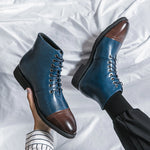 Ankle Leather Boots - Sabreeonline