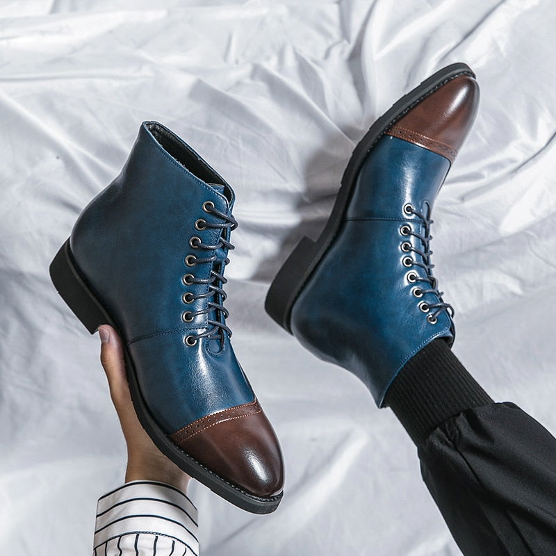 Ankle Leather Boots - Sabreeonline