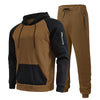 Casual Hoodies +Drawstring Pants 2 Piece Set Male Streetwear - Sabreeonline