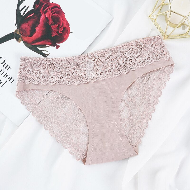 Hollow Out Briefs Transparent Low Rise Underwear - Sabreeonline