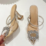 Classics Pointed Toe Sexy Spike Heel Ankle Slip-On - Sabreeonline