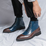 Ankle Leather Boots - Sabreeonline