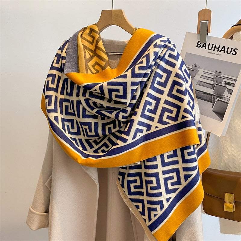 Cashmere Neckerchief Shawl Scarf for Women - Sabreeonline