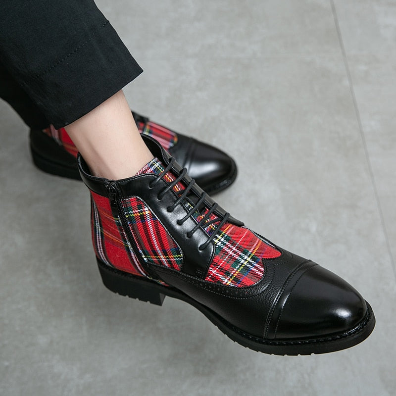 Chelsea Ankle Leather Men Boots - Sabreeonline
