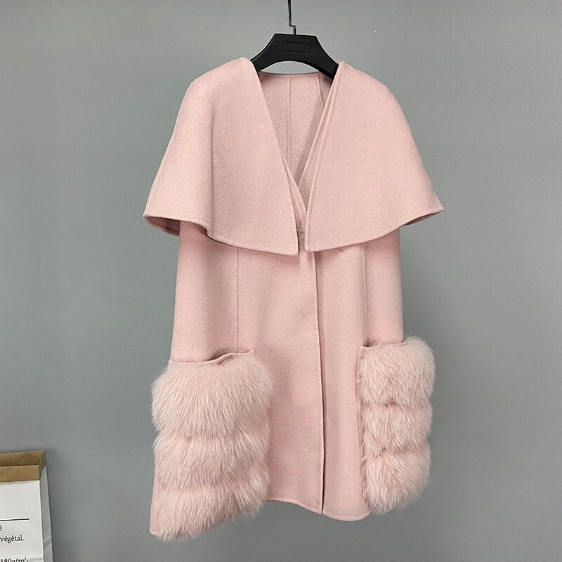 Winter Luxury Real Lamb Wool Cashmere Fur - Sabreeonline