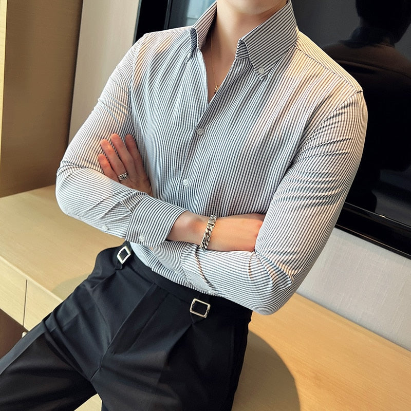 Long Sleeve Business Shirts - Sabreeonline