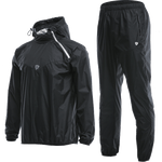 VANSYDICAL Sauna Suit Men Gym Clothing Set Hoodies Pullover Sportswear Running Fitness Weight Loss Sweating Sports Jogging Suit - Sabreeonline
