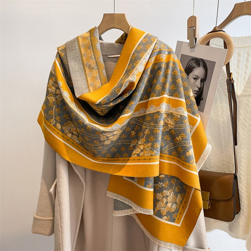 Luxury Winter Cashmere Fashion Warm Shawls - Sabreeonline