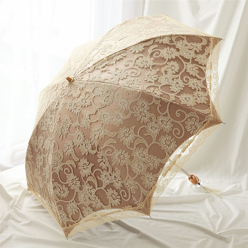 Double Layer Flower Lace Umbrella - Sabreeonline
