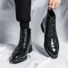 Ankle Leather Boots - Sabreeonline