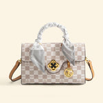 Embossing High-Grade Messenger Girl Purses With Scarf - Sabreeonline