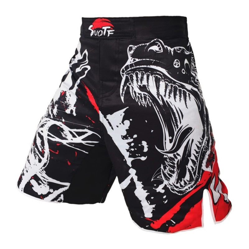 MMA black dragon Eagle subtitles sports breathable boxing training pants mma short kickboxing shorts short muay thai boxeo mma - Sabreeonline