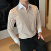 Slim Fit Lapel Office Shirts - Sabreeonline
