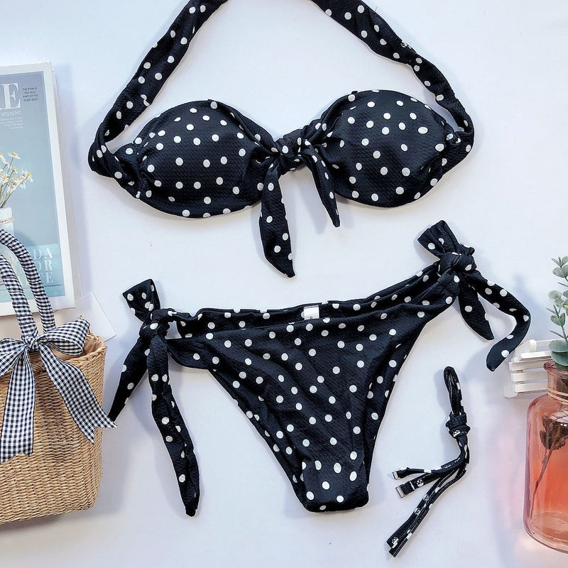 Sexy Front Lace Up Tie Strapless