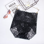 Women Panties Female Plus Size High Waist Hollow Out Lace Sexy Underwear Lingerie Briefs Underpants Butt Lift - Sabreeonline