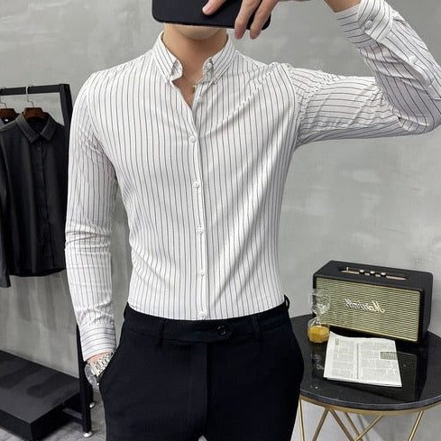 Long Sleeve Business Formal Shirt - Sabreeonline