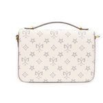 Split Leather Interlayer Shoulder Bag - Sabreeonline