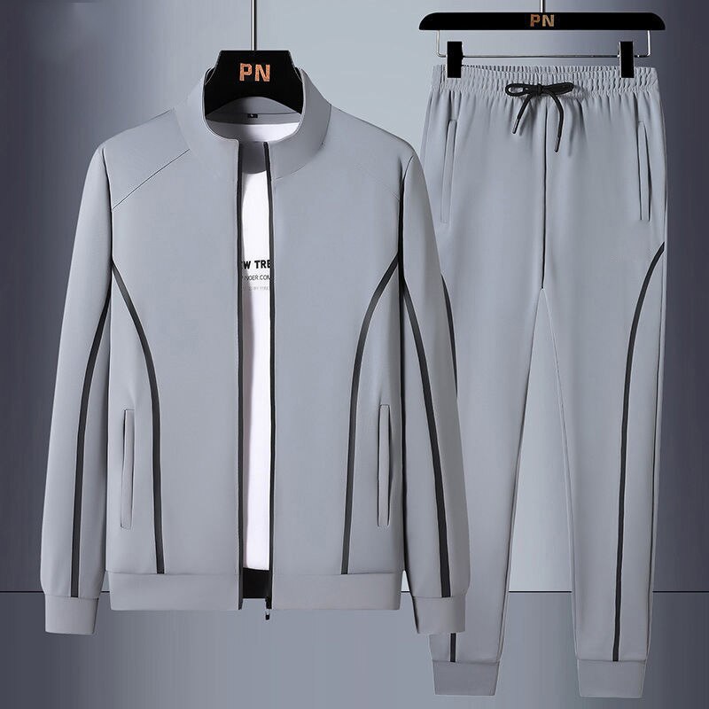 Sportswear  Brand Zipper Male Sweatshirt Suit Plus Size - Sabreeonline
