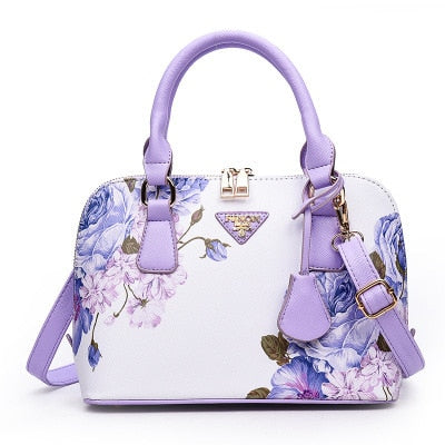 Printed Top-Handle Bags - Sabreeonline