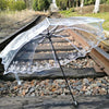 Transparent Fashionable Umbrella Luxurious Black Flow - Sabreeonline