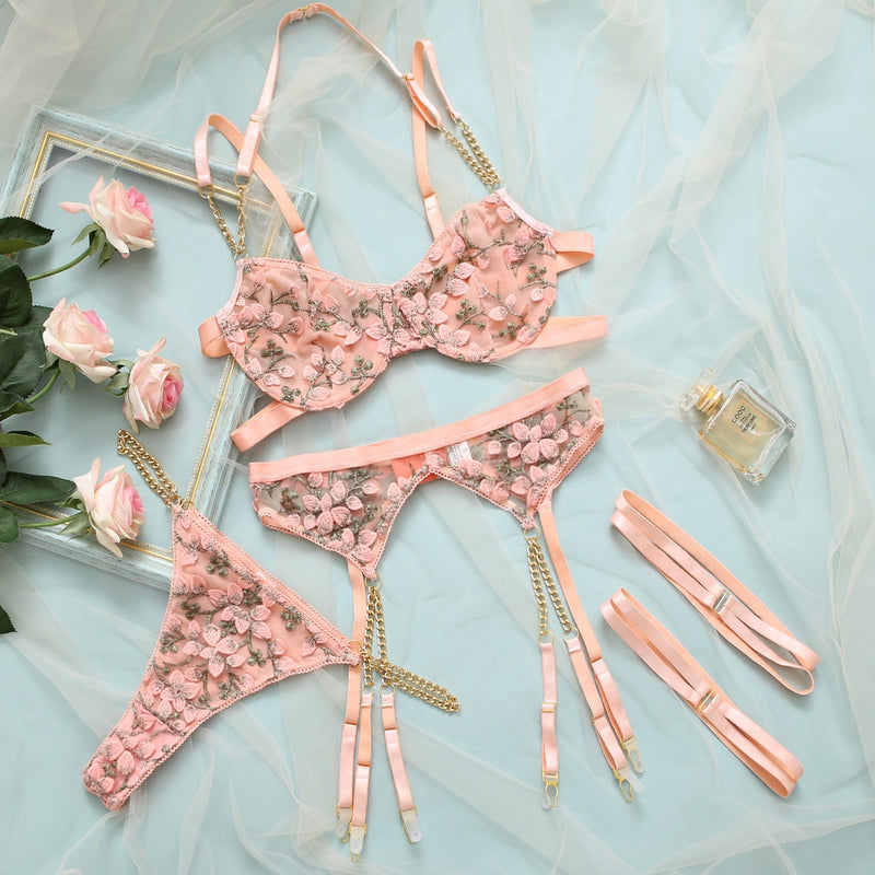 Delicate Floral Fairy Fancy Sensual Outfit - Sabreeonline