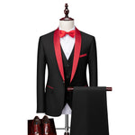 Waistcoat Set Fashion Slim Fit Suits - Sabreeonline