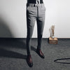 Men Classic Solid Color Business Casual Pants - Sabreeonline