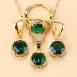 Sweet Princess Round Zircon 3 Piece Set - Sabreeonline