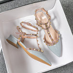 Pointed Rivet Casual Shoes